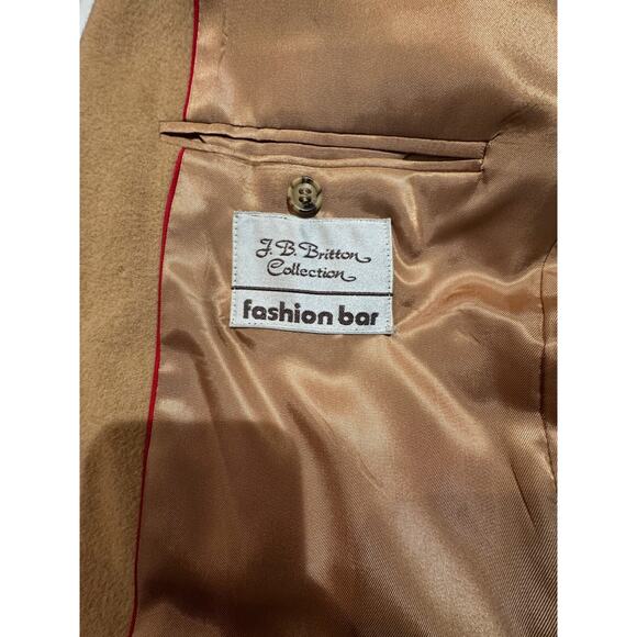 Vtg J.B. BRITTON Men's Camel USA Sport Coat Jacket Blazer Sz 42R - Picture 4 of 11
